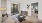 a living room with a sliding glass door to private patio