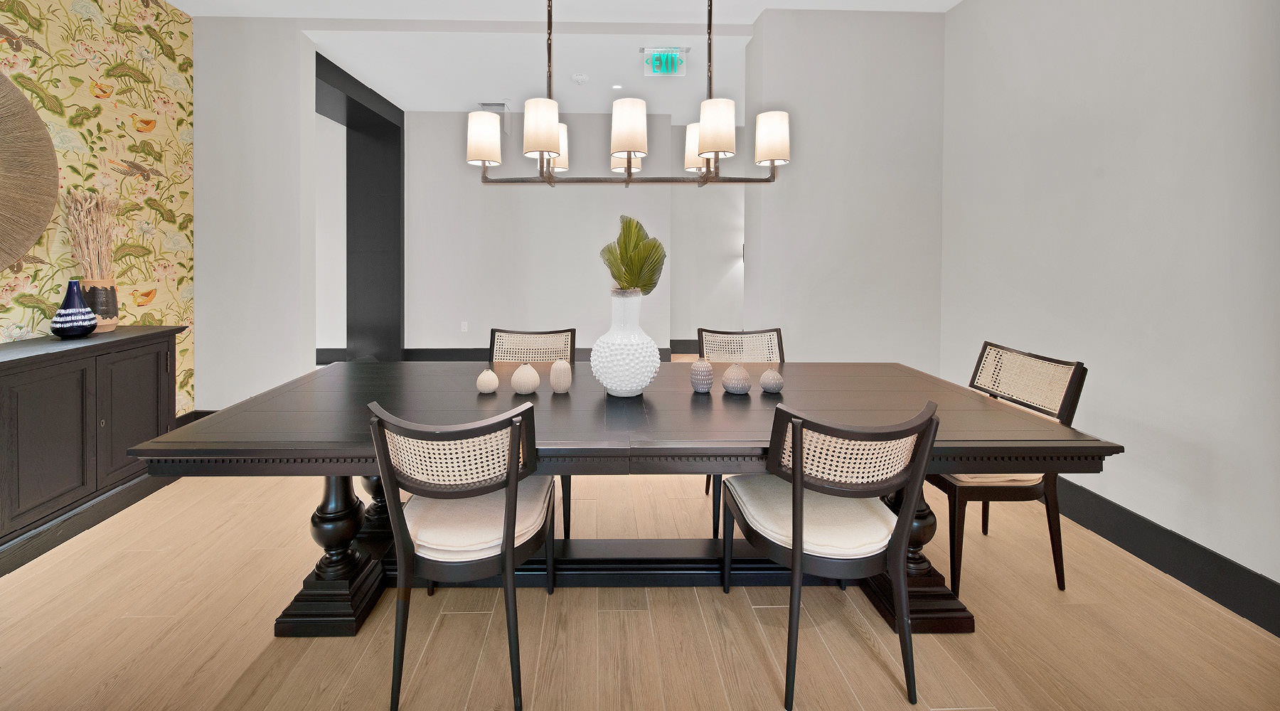 resident dining room table with chairs