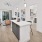 open kitchen next to living room